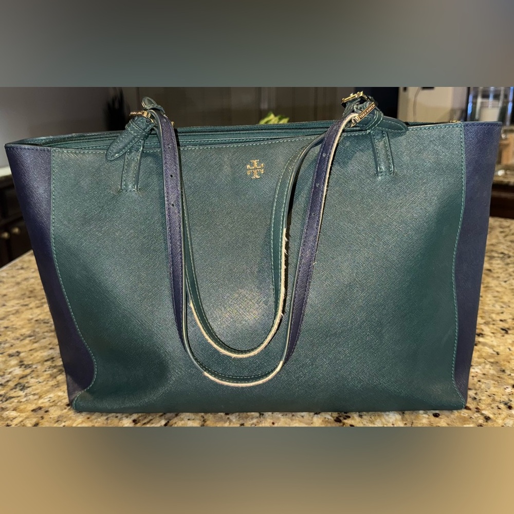 Tory Burch York Buckle laptop tote purse bag RARE color! - Picture 13 of 16